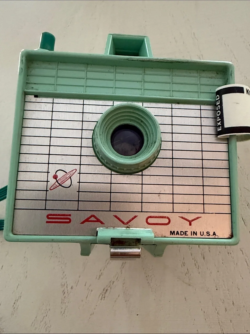 Savoy Imperial Box Camera Seafoam Green with Film 1960’s - untested - Picture 14 of 14